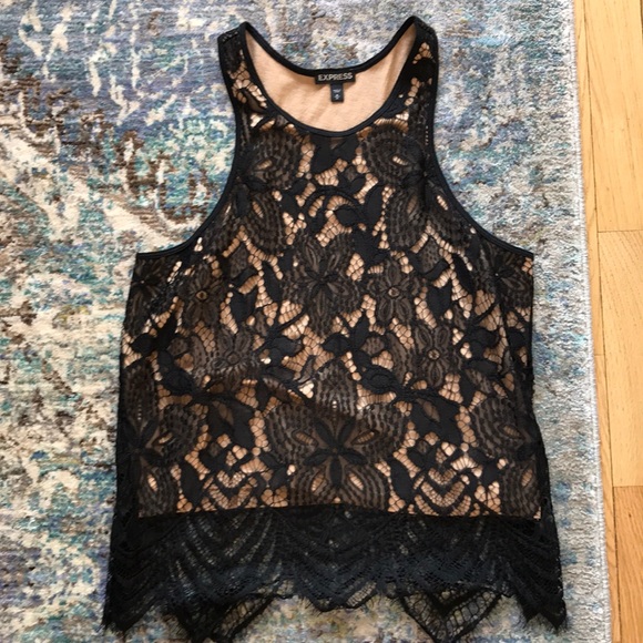 Express Tops - NWOT EXPRESS Lace Crochet Crop Top